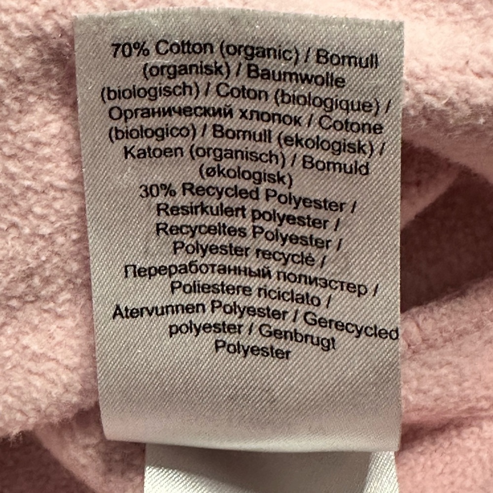 Ganni Software Puff Sleeve Sweet Lilac Rose Pink Sweatshirt Medium - Picture 10 of 10
